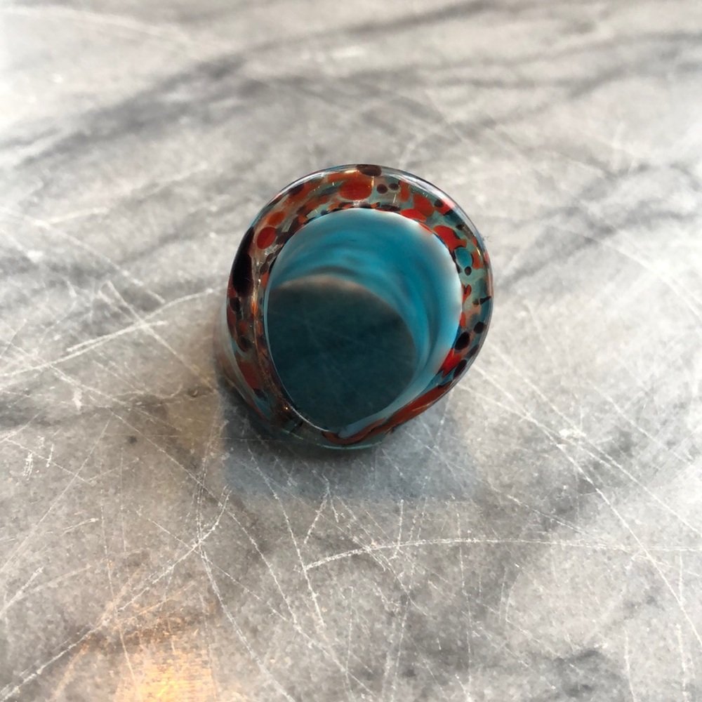 Multi-Colored Glass Ring - image 2